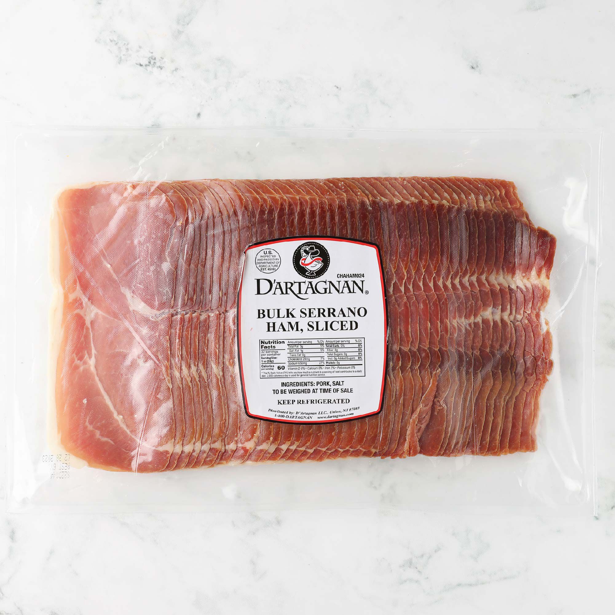 Pre-Sliced Serrano Ham 3 Pre-Sliced Serrano Ham