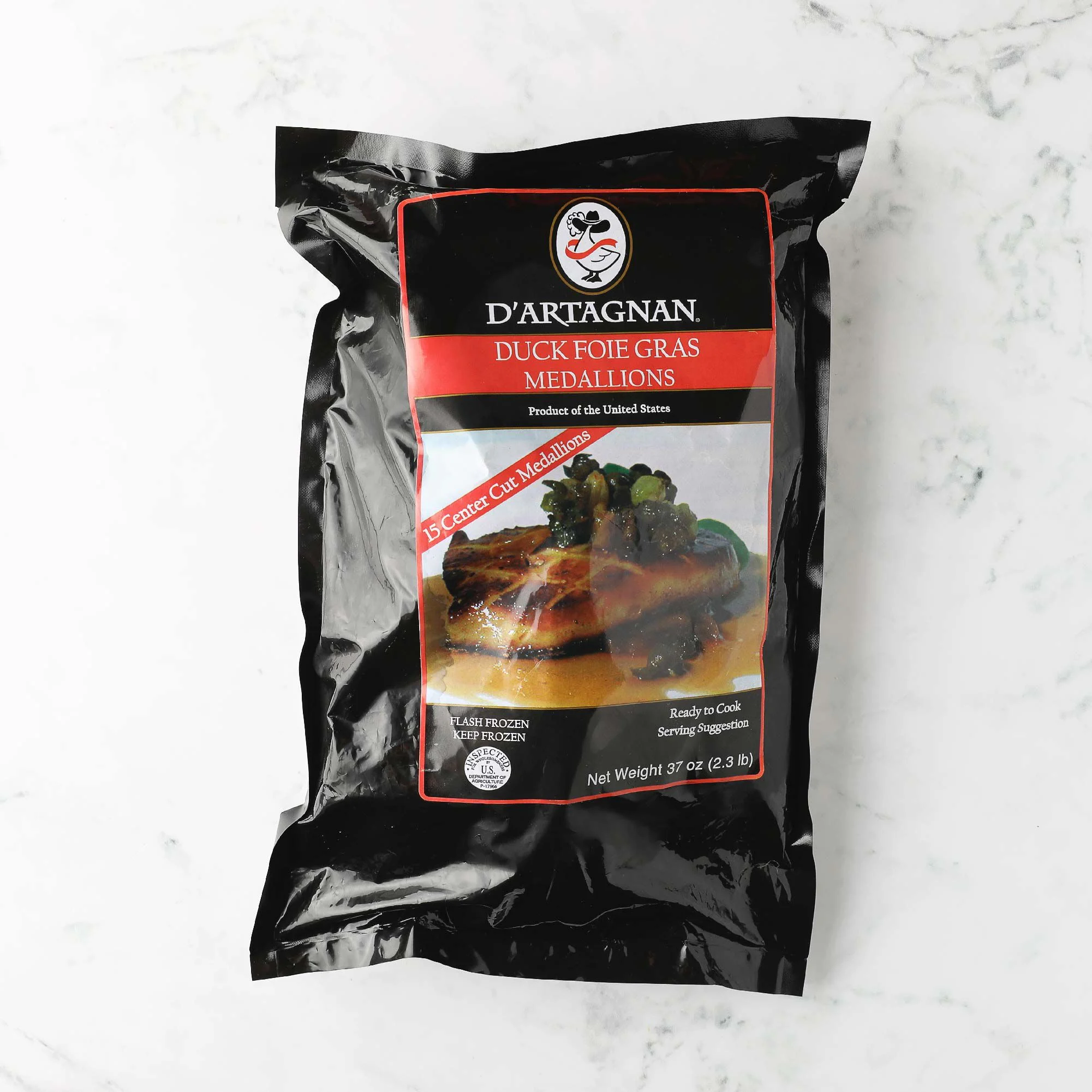 Individually Quick Frozen Foie Gras Medallions 4 Individually Quick Frozen Foie Gras Medallions