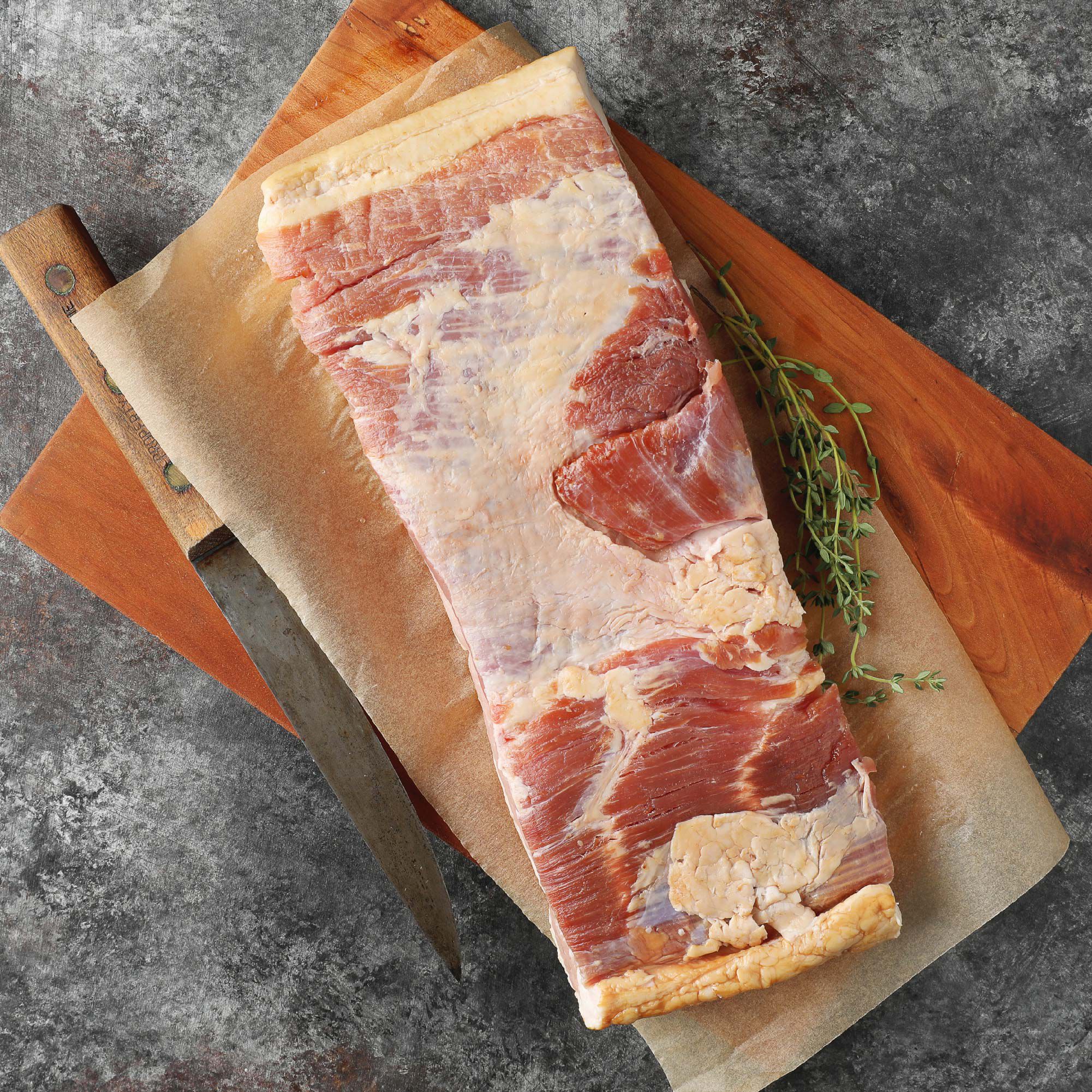 Uncured Applewood Smoked Mini Slab Bacon