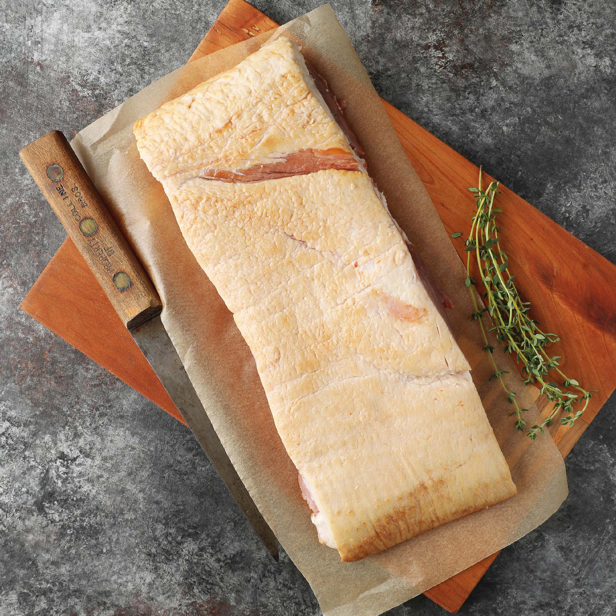 Uncured Applewood Smoked Mini Slab Bacon