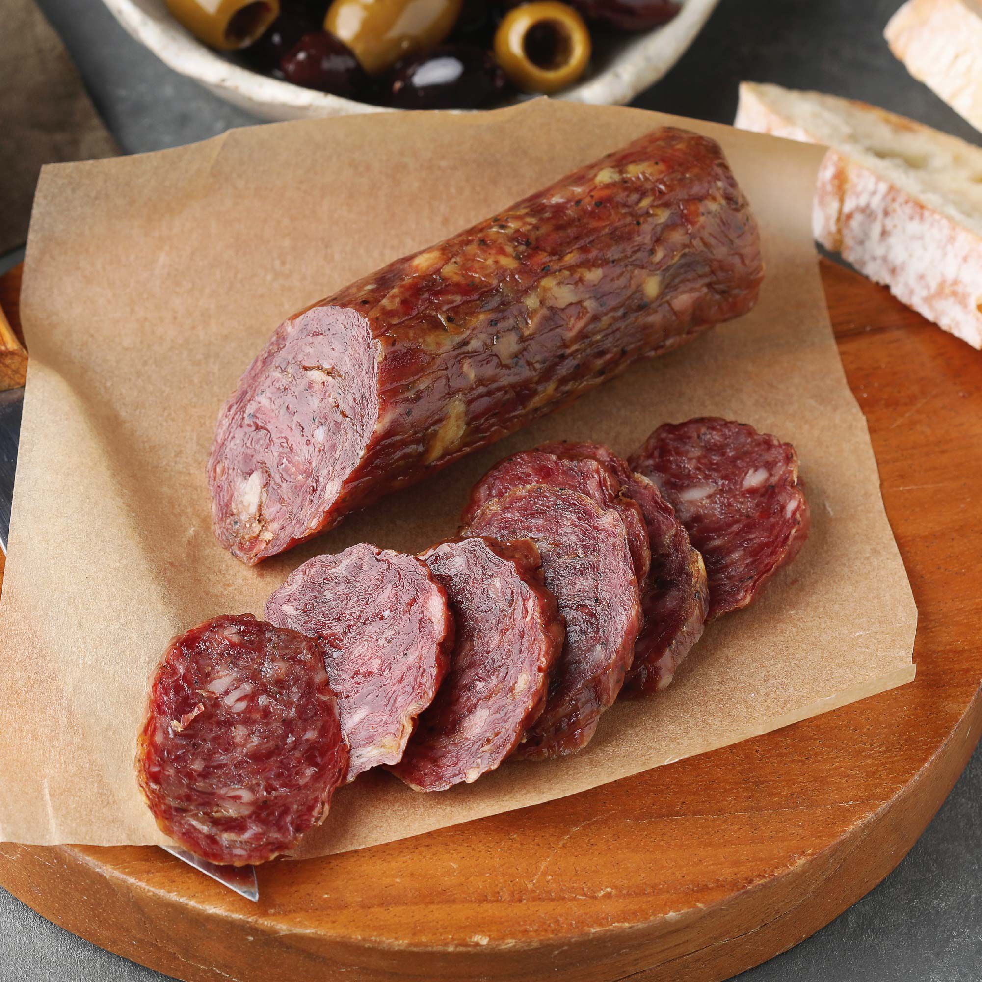 Artisanal Dry-Cured Saucisson Sec, Wild Boar