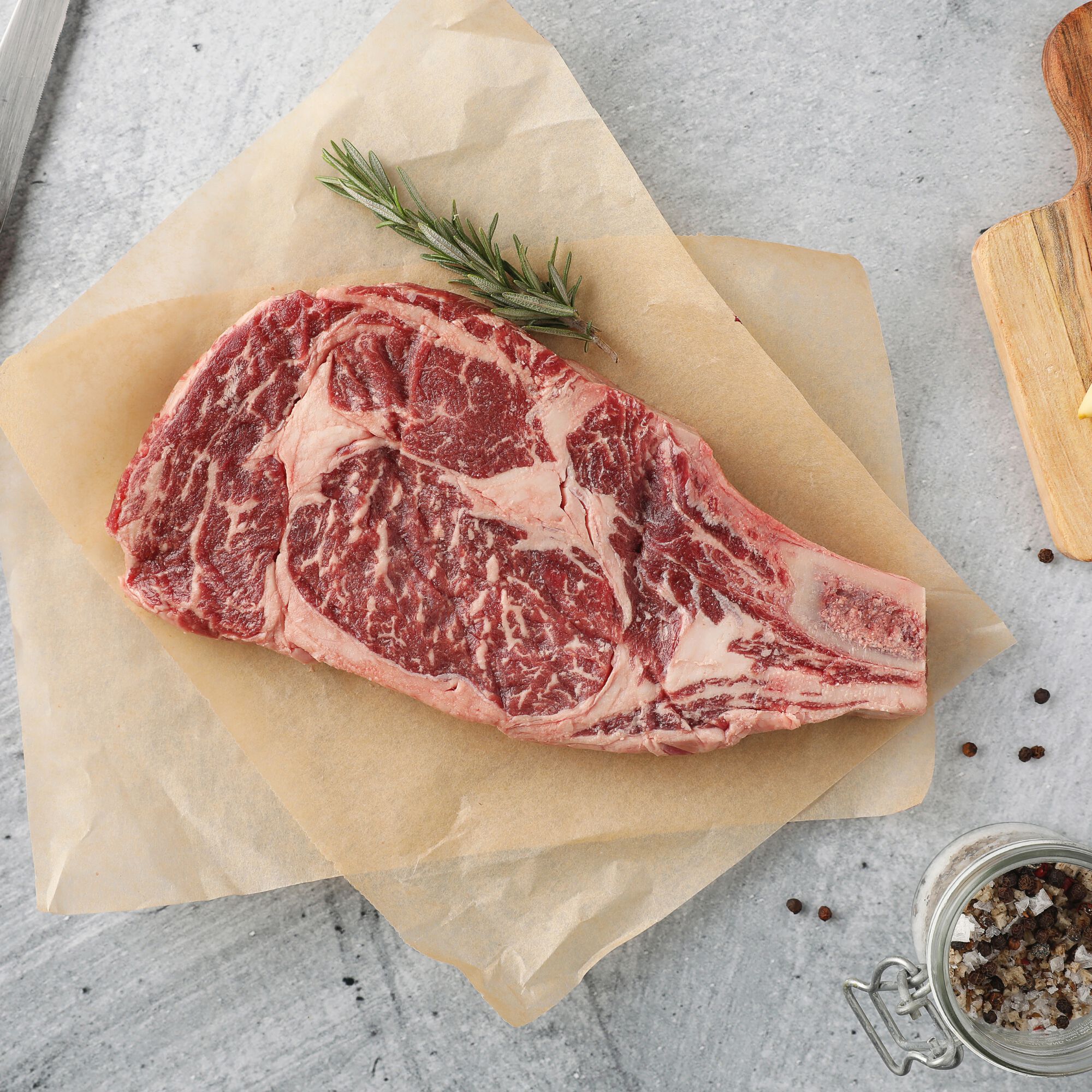 Wagyu Beef Ribeye Steak, Bone-In