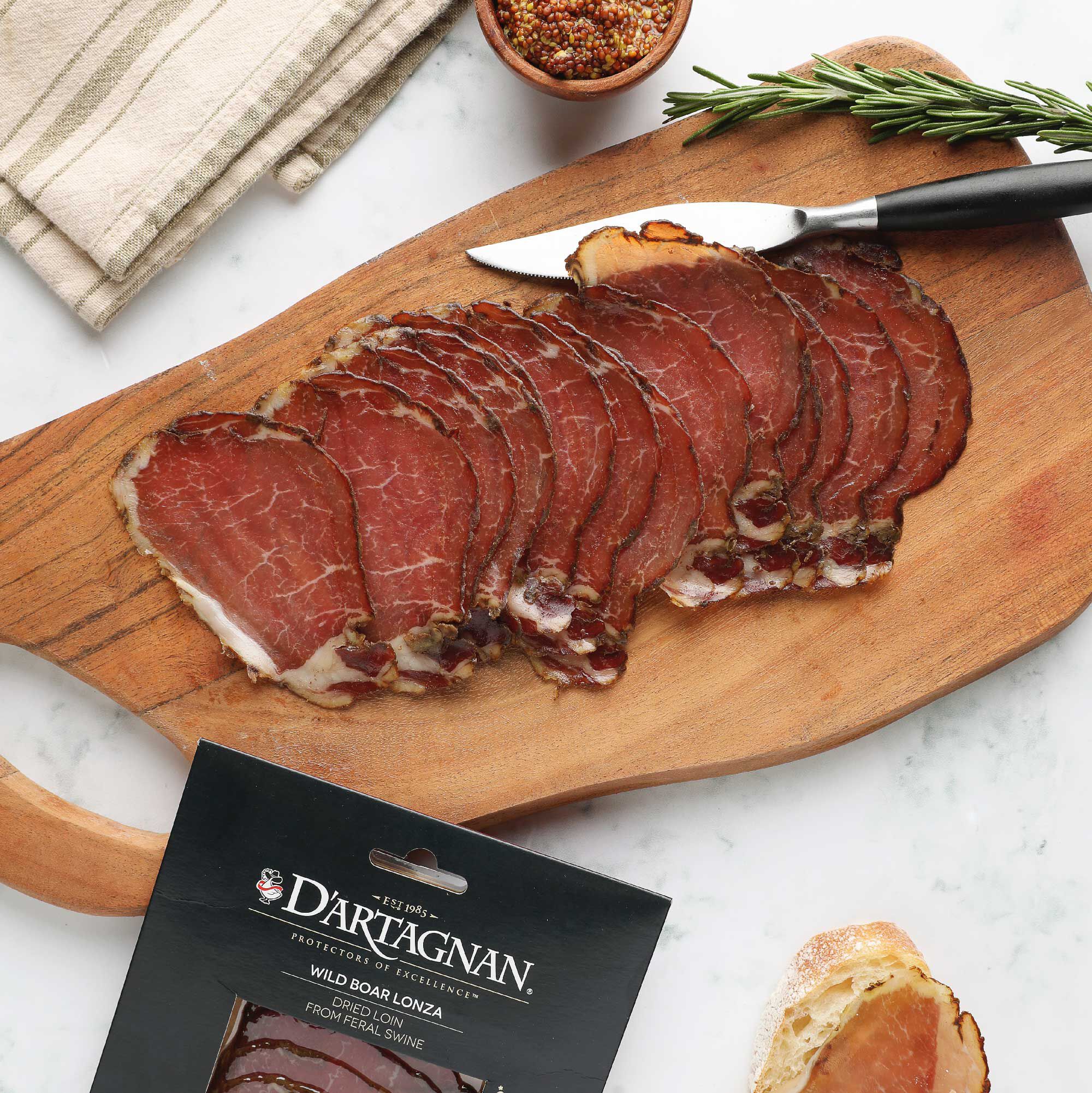 Wild Boar Lonza, Sliced